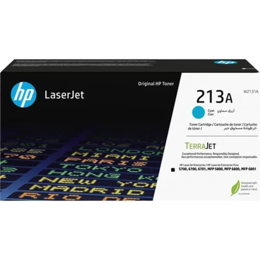 Toner HP 213A CYN ORIGINAL LASERJET CRTG (MPN W2131A, Suministros para impresoras) img-1