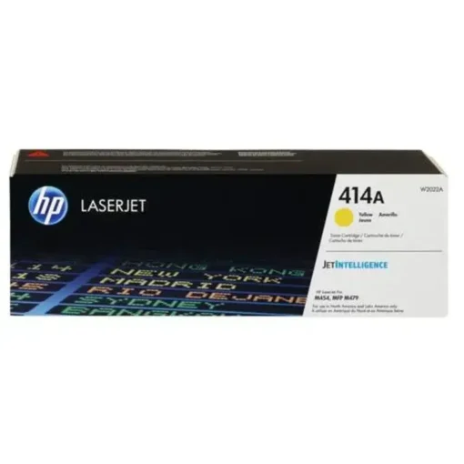 Hp Suministros Toner Hp 414A Amarillo Original Laserjet Cartucho De Tóner (MPN W2022A, Suministros para impresoras) img-1