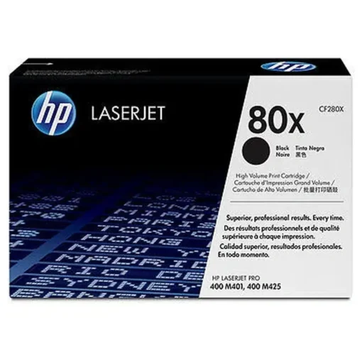 Hp Suministros Toner Hp 80X Alto Rendimiento Negro Original Laserjet Cartucho De (MPN CF280X, Suministros para impresoras) img-1