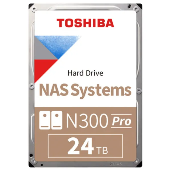 Toshiba Disco Duro Interno Nas N300 Pro 24Tb (MPN HDWG82EXZSTB, Almacenamiento para PC) img-1