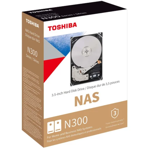 Toshiba Disco Interno N300 Para Nas 10Tb 7200Rpm HDWG71AXZSTA