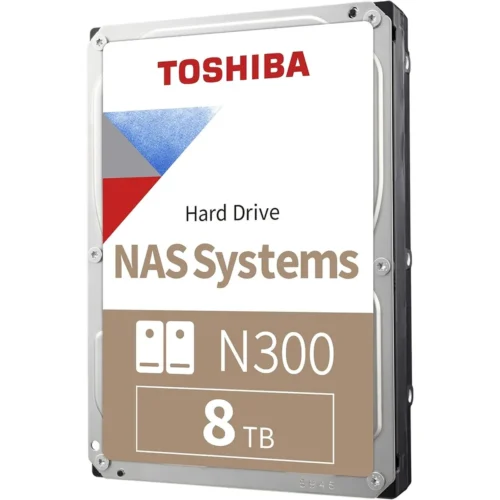 Disco Duro NAS Toshiba N300 8TB, 7200rpm, SATA III, 3.5", para NAS y RAID (MPN HDWG780XZSTA, NAS (Almacenamiento en red)) img-1