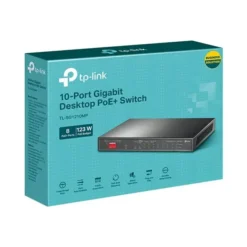 Tp-Link Switch de escritorio Gigabit de 10 puertos con PoE + de 8 puertos, No Ad TL-SG1210MP