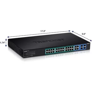 Trendnet Tpe 28-Port Gigabit Web Smart Poe+ Switch Conmutador Ges TPE-2840WS