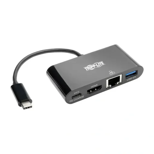 Adaptador Tripplite USB-C a HDMI, Multiport, Gigabit Ethernet, 4K (MPN U444-06N-H4GUBC, Adaptadores, HUBs y Dockings) img-1