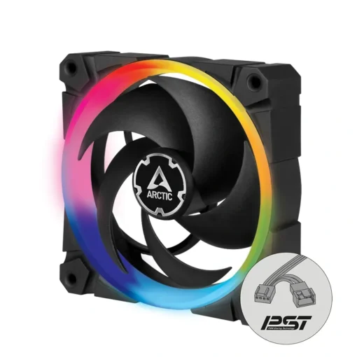 Ventilador Gabinete 120mm ARCTIC BioniX P120 A-RGB (Black) PWM PST (MPN ACFAN00146A, Refrigeración para PC) img-1
