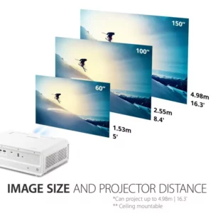 Viewsonic Proyector 3.100 LUM Led 1920x1080/Smart Wi-Fi P/N X1