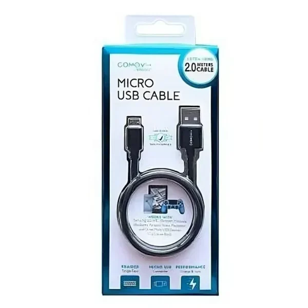 Vivitar Cable Usb-A A Lightning, Trenzado, Largo 2 Metros, Negro MOV4003-BLK-ITM-12 img-1