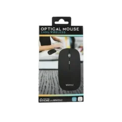 Vivitar Mouse Inalámbrico Wfh4000, 3 Botones, 1600Dpi, Receptor Usb, Matte Negro (MPN WFH4000-MATBLK-ESP-6, Mouses) img-1