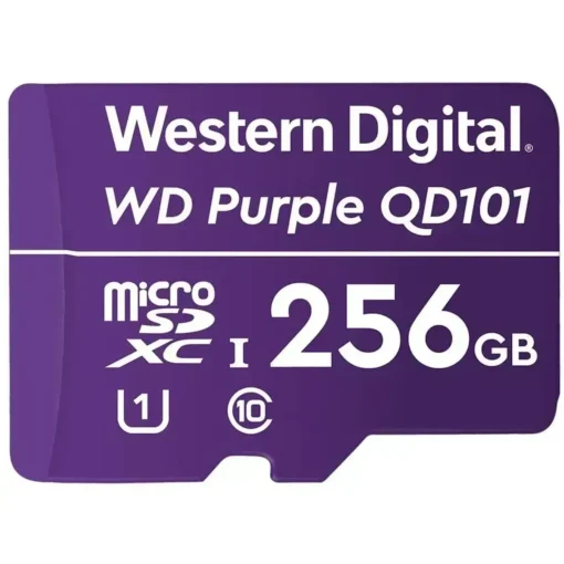 WD Purple SC QD101 - Tarjeta de memoria flash - 256 GB - UHS-I U1 / (MPN WDD256G1P0C, Tarjetas Micro SD) img-1