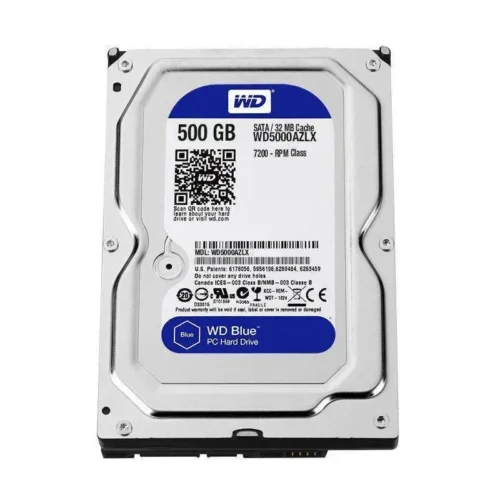 Western Digital Disco Duro 500Gb Para Pc Wd Azul 7200Rpm Sata 6.0 Gbps 3.5