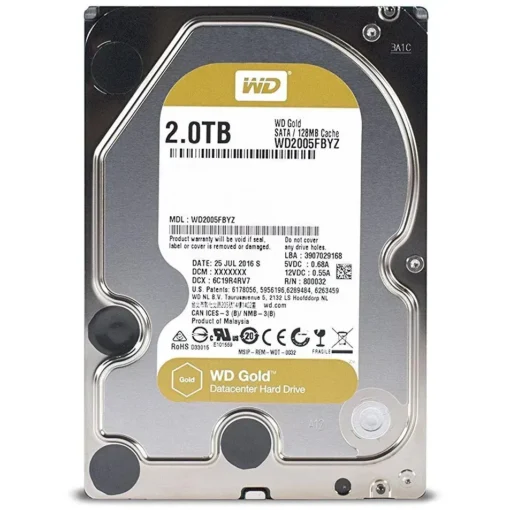 Western Digital Disco Duro Gold 2Tb Sata 7200Rpm 128Mb (Disco Duro Gold 2Tb Sata WD2005FBYZ img-1