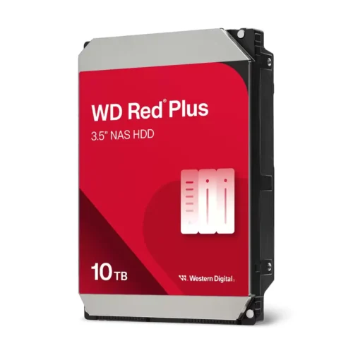 Western Digital Disco Duro Interno Red Plus 10 Tb, 7200 Rpm, 512Mb Caché, 3.5" (MPN WD100EFGX, Almacenamiento para PC) img-1