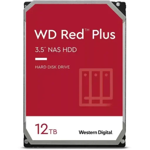 Western Digital Disco Duro Interno Red Plus Nas De 12 Tb 7200 Rpm, Sata 6 Gb/S WD120EFBX