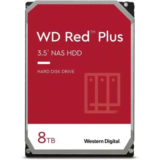 Western Digital Disco Duro Interno Wd Red Plus Nas 8 Tb 2.5" 7200 Rpm Serial Ata (MPN WD80EFBX, Almacenamiento para PC) img-1