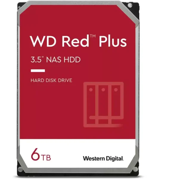 Western Digital Disco Duro Wd Red Plus Nas 6Tb 5640Rpm Sata 256Mb (Disco Duro Wd WD60EFPX