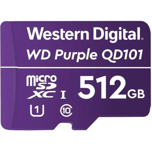 MicroSD Western Digital WD Purple 512GB, Clase 10, Seguridad, Resistente (MPN WDD512G1P0C, Tarjetas Micro SD) img-1