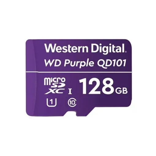 Western Digital Tarjeta microSDXC Purple SC QD101, 128GB, Cl WDD128G1P0C