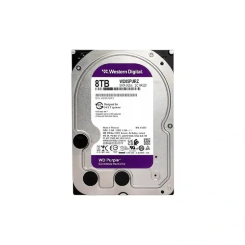 Disco Duro 8TB WD Purple, 3.5" SATA 6Gb/s, 5640RPM, AllFrame™ (MPN WD85PURZ, Almacenamiento para PC) img-1