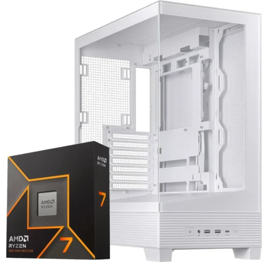 PC Gamer AMD Ryzen 7 9700X, RTX 5070 12GB, 64GB RAM DDR5, 2TB NVMe, WiFi 6E (MPN CE-007460, PC Gamer Personalizado) img-1