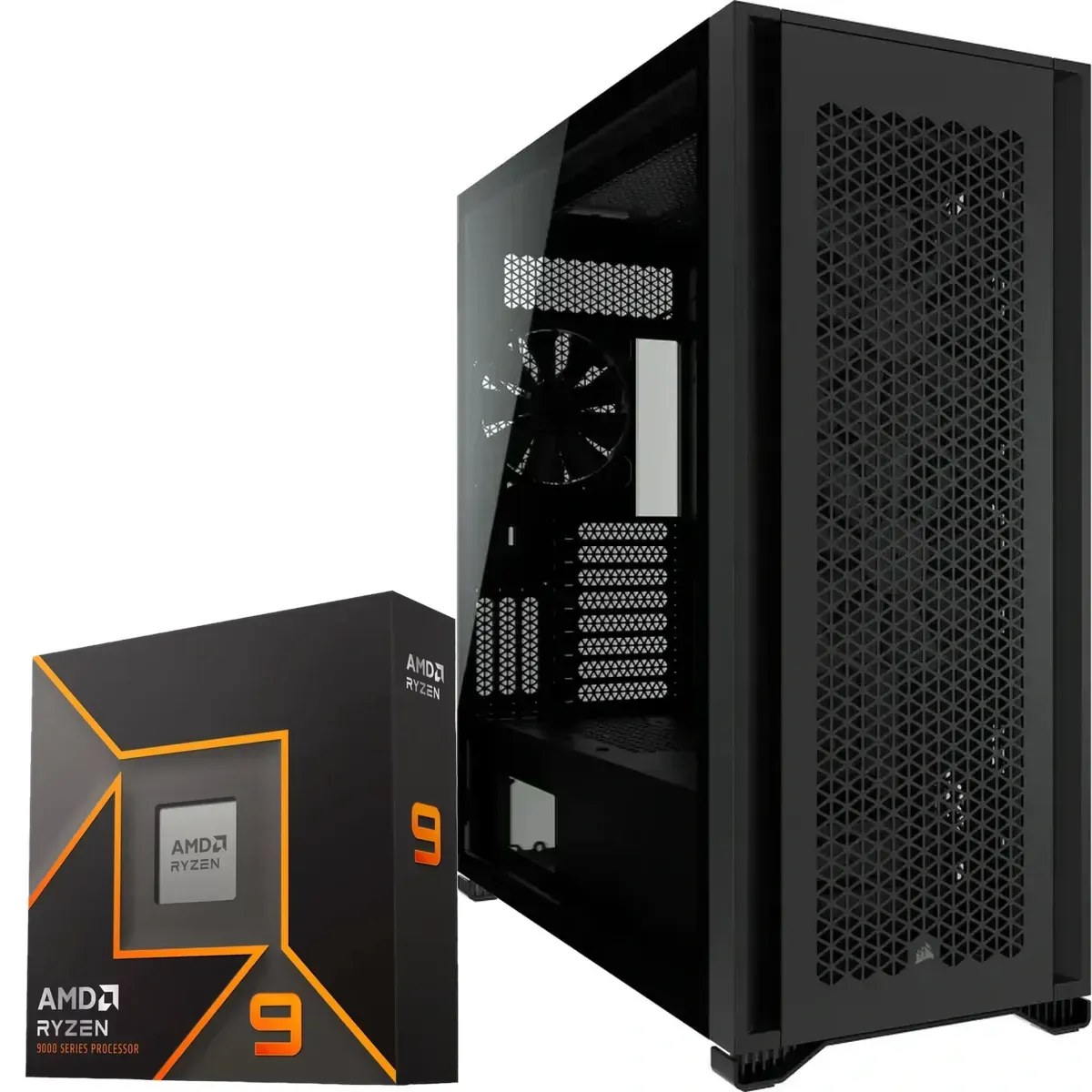 Workstation AMD Ryzen 9950X, RTX 5090 32GB, 128GB RAM, 8TB NVMe, 32TB HDD, WiFi (MPN CE-008821, Workstations Personalizadas) img-1