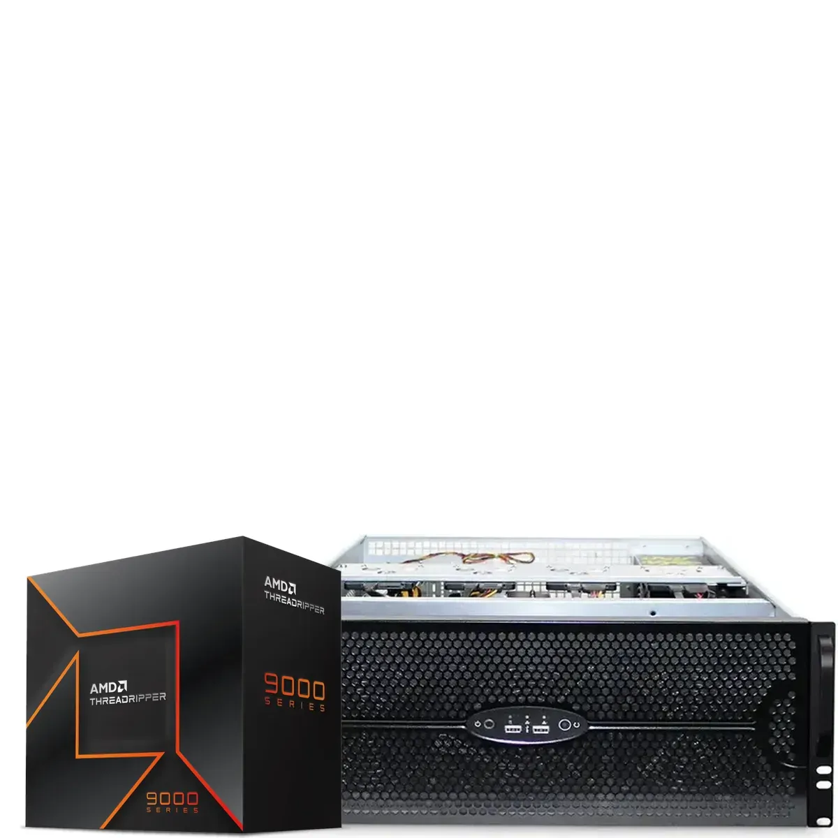 Rackstation AMD Threadripper 9960X, 2xRTX 5090 32GB, 64GB RAM, 3TB NVMe, WiFi 7 (MPN CE-008969, Workstations Personalizadas) img-1