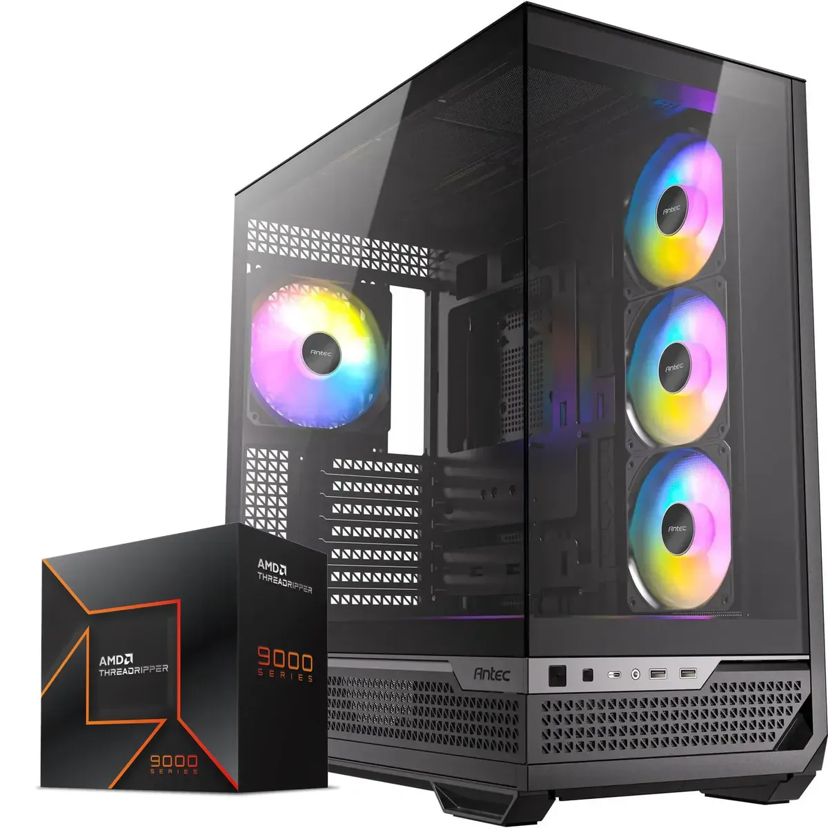 Workstations Personalizadas 13 Workstation AMD Threadripper 9970X, 128GB DDR5, RTX 5070 Ti 16G, 2TB NVMe WiFi 7 (MPN CE-008481, Workstations Personalizadas) img-1