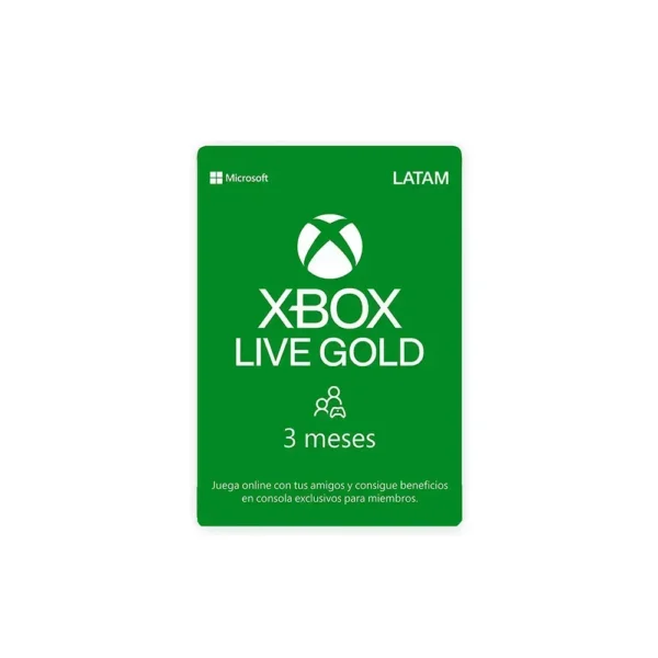Xbox Microsoft Live For Base License 3 Months Download 3D5-00009 img-1