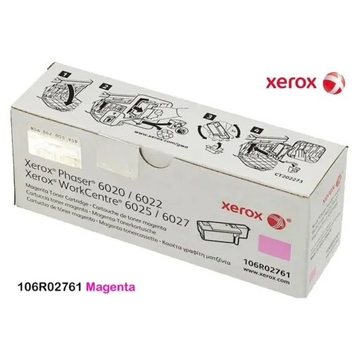 Xerox Cartucho De Toner Original , Magenta, 1.000 Paginas, Phaser 6020/6022 (MPN 106R02761, Suministros para impresoras) img-1