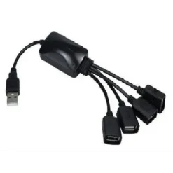 Adaptador Xtech 4 Puertos USB 2.0, Negro, (MPN XTC-320, Adaptadores, HUBs y Dockings) img-1