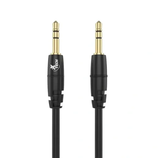 Xtech Cable De Audio Miniconector Macho A Miniconector Macho 1 M Negro, Blanco (MPN XTG-232, Cables y accesorios de audio) img-1