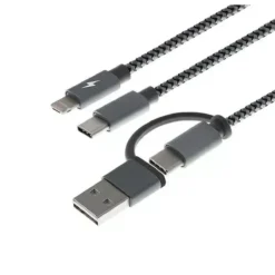 Xtech Cable Usb Type A Or C Micro Usb Or Lightning And Usb Type C 1.2 M Only (MPN XTC-560, Accesorios para portátiles) img-1