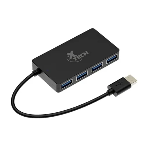 Xtech Hub Concentrador Usb 3.0 De 4 Puertos , Velocidad De Transferencia Hasta XTC-391