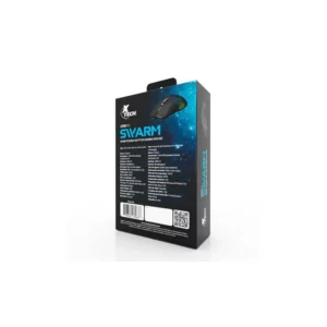 Xtech Mouse Gamer Swarm Ultraligero (6400Dpi, Led Multicolor, Negro XTM-910