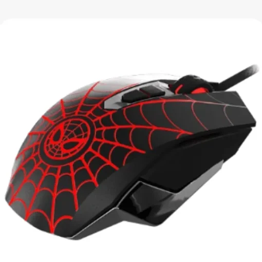 Xtech Mouse Usb Wired Negro And Red Gaming Spider-Man (MPN XTM-M520SM, Mouses) img-1