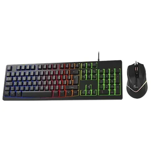 Set Gaming Xtech Teclado y Mouse, Alámbrico, Iluminación LED, USB (MPN XTK-531S, Kit Teclado y Mouse) img-1