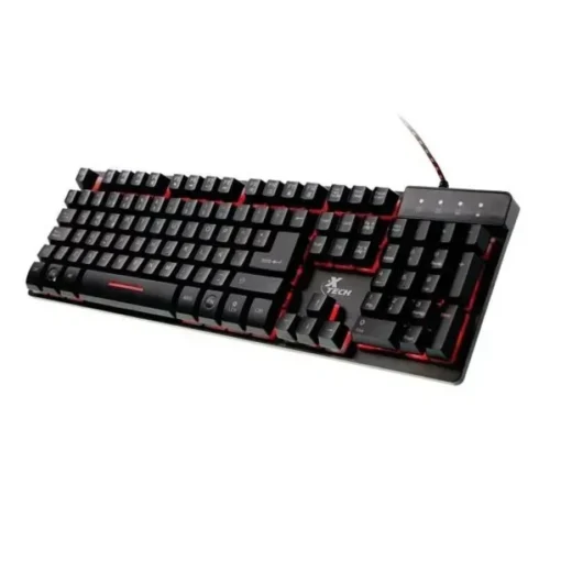 Xtech – Teclado – Wired – – Spanish – Gaming – Tri-Color Backlight ? Selectable (MPN XTK-520S, Teclados) img-1