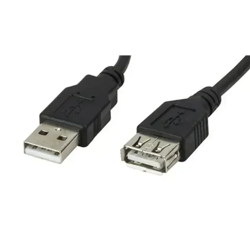 Cable USB 2.0 A M-H, 1.8m, 480Mbps, Negro, Xtech (MPN XTC-301, Cables y accesorios para PC) img-1