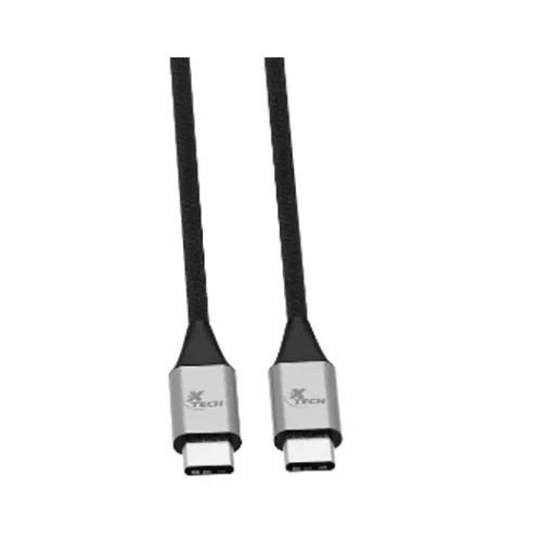 Xtech Usb Cable Usb Type C 3.66 M Negro & Silver (M) To (M) Braided Xt (MPN XTC-533, Cables y accesorios para PC) img-1