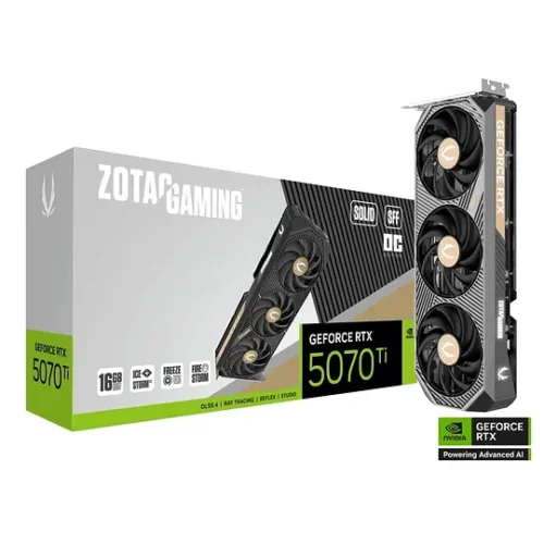 Zotac Gaming Geforce Rtx 5070Ti Solid Sf (MPN ZT-B50710J3-10P, Tarjetas gráficas para PC) img-1