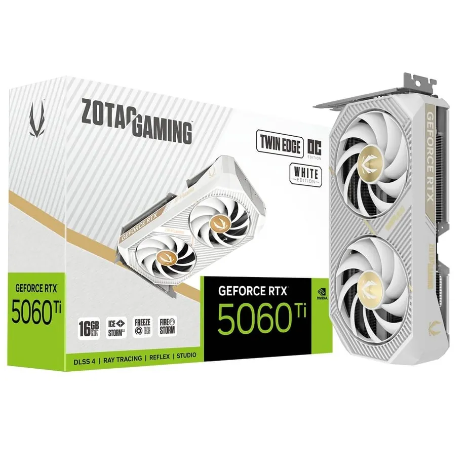 Zotac Geforce Rtx5060Ti Twin Edge Oc Whi (MPN ZT-B50620Q-10M, Tarjetas gráficas para PC) img-1