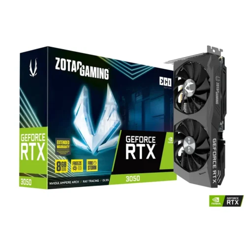 Zotac Tarjeta De Video Gaming Nvidia Geforce Rtx 3050 Eco, 8Gb Gddr6, 128-Bit ZT-A30500K-10M