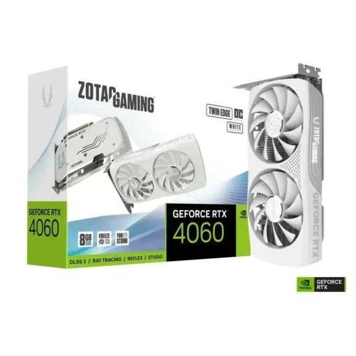 Zotac Tarjeta De Video Geforce Rtx 4060 Twin Edge Oc De 8Gb Gddr6 Blanco ZT-D40600Q-10M img-1